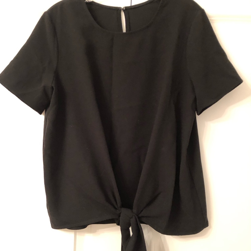 Tie front vintage polished T-shirt